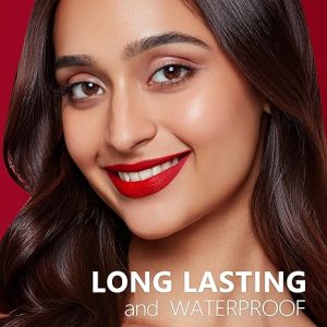 Professional  Waterproof Liquid Matte Lipstick- RED - Image 3