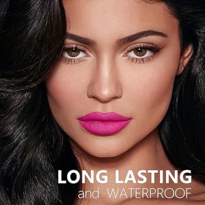 Professional  Waterproof Liquid Matte Lipstick- Light Pink - Image 3