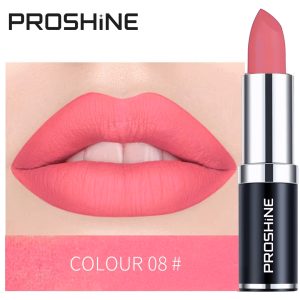 PROSHINE Makeup Matte 24 Hour Long Lasting Lipstick 08#