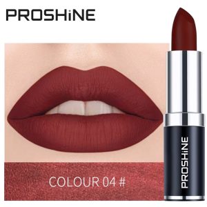 PROSHINE Makeup Matte 24 Hour Long Lasting Lipstick 04#
